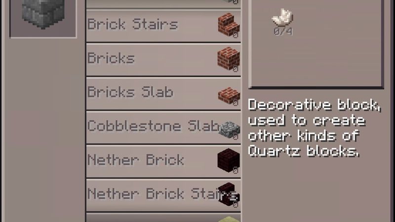 Обработка камня (камнерез) — Minecraft Wiki PocketMine