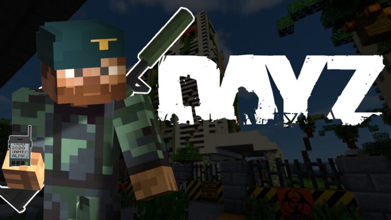 Уникальная карта DayZ/Zombie/Stalker для Minecraft Bedrock сервера!