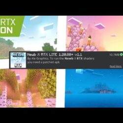 Newb X RTX Shader - это свежие и красивые шейдеры, поддерживающие RenderDragon, с очень приятными закатами, небом и цветами.