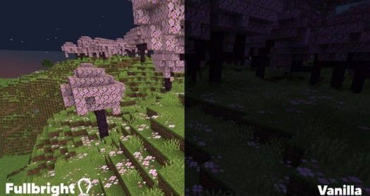 Текстуры Full Bright [Night Vision] MCBE 1.21