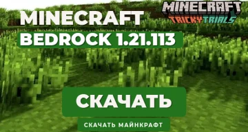 Minecraft PE 1.21.113 [Полная версия]
