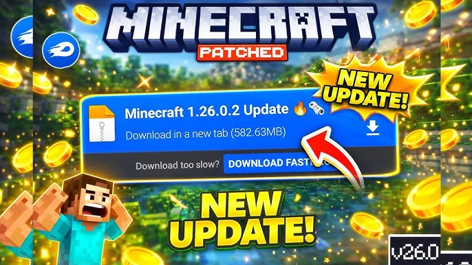 Майнкрафт ПЕ 1.26.0.02 [Релиз] Разработчики выпустили Minecraft 26.0. В этом обновлении представлена новая система нумерации версий на основе года