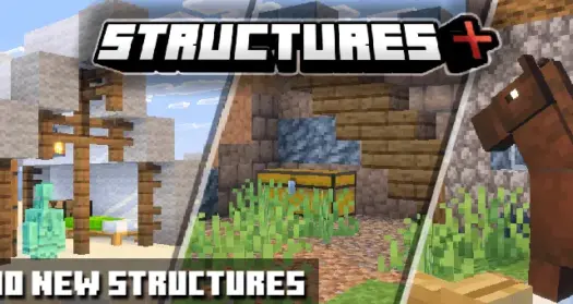 Мод: Structures Plus [Minecraft BE 1.21 - 1.26]