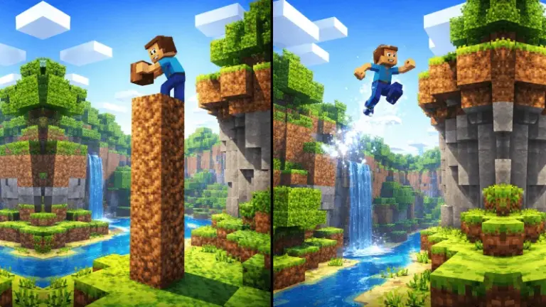 Мод Двойной прыжок Minecraft BE 1.26