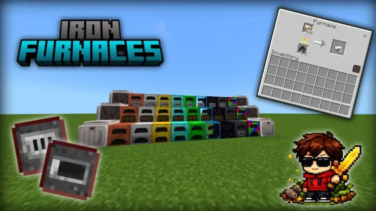Мод Iron Furnaces (Железные печи) [Minecraft BE 1.26]