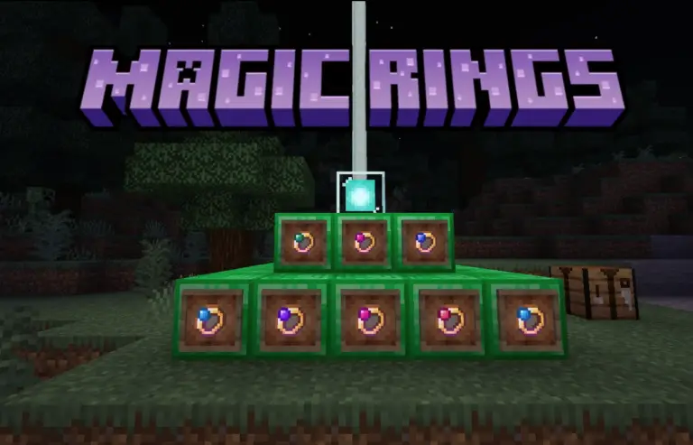 Мод Магические кольца [Minecraft BE 1.26]