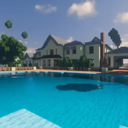 Карта: Minecraft Bedrock LA Mansion 1 (Minecraft BE 1.26.3)