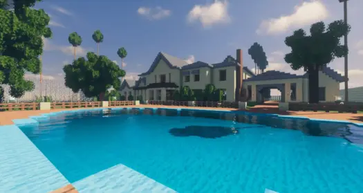 Карта: Minecraft Bedrock LA Mansion 1 (Minecraft BE 1.26.3)