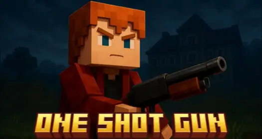Скачать мод ONE SHOT GUN [Ачивки] [Minecraft Bedrock 1.26]