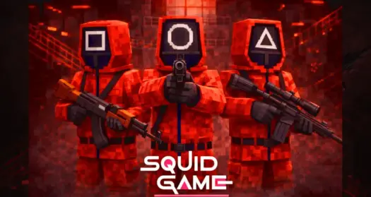 Мод игра в кальмара персонажи из игры кальмара Minecraft BE 1.26