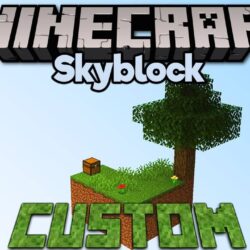Кастомный скай блок Minecraft BE 1.26.20