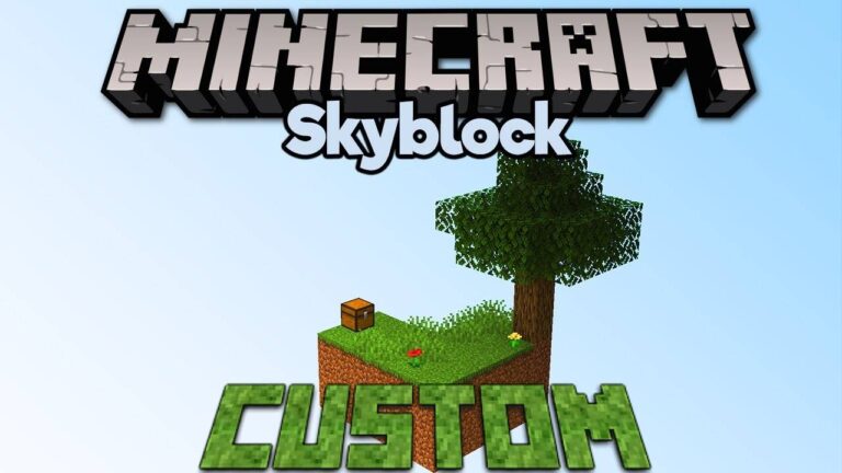 Кастомный скай блок Minecraft BE 1.26.20