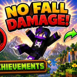 Мод No Falldamage / Нет урона от падения Minecraft BE 1.26+