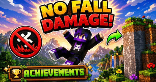 Мод No Falldamage / Нет урона от падения Minecraft BE 1.26+