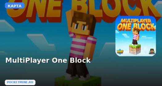 Карта MultiPlayer One Block Minecraft PE