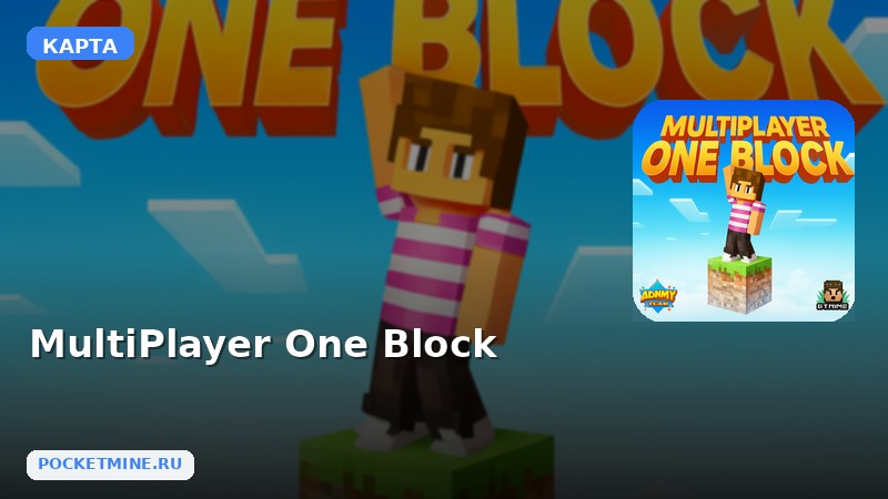 Карта MultiPlayer One Block Minecraft PE