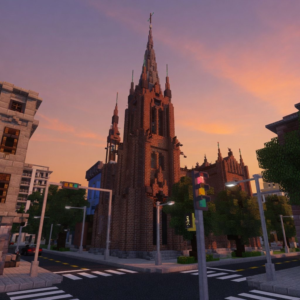Карта Los Veranos City Minecraft BE 1.21+