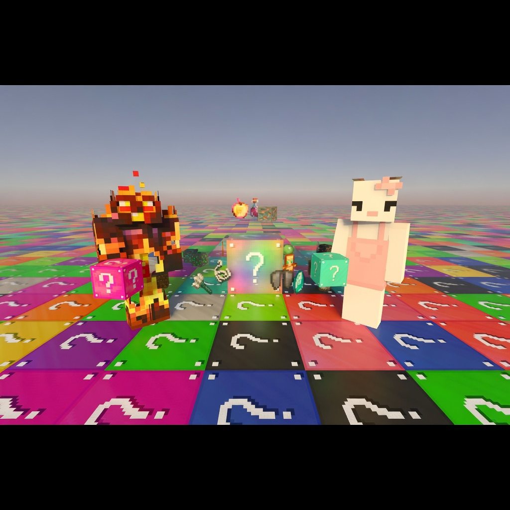 Карта Lucky Flat World Minecraft BE 1.21+