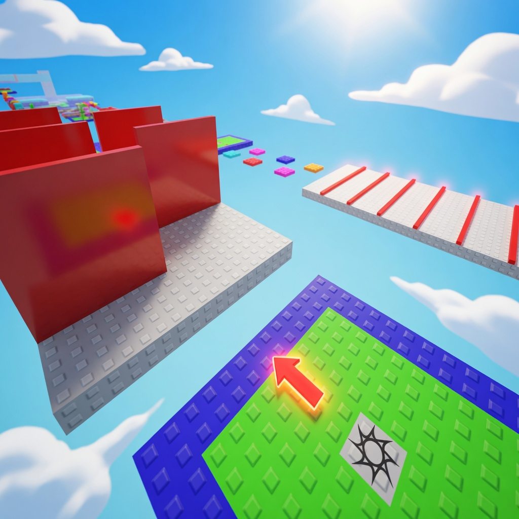 Карта Roblox Parkour Obby Minecraft BE 1.21+
