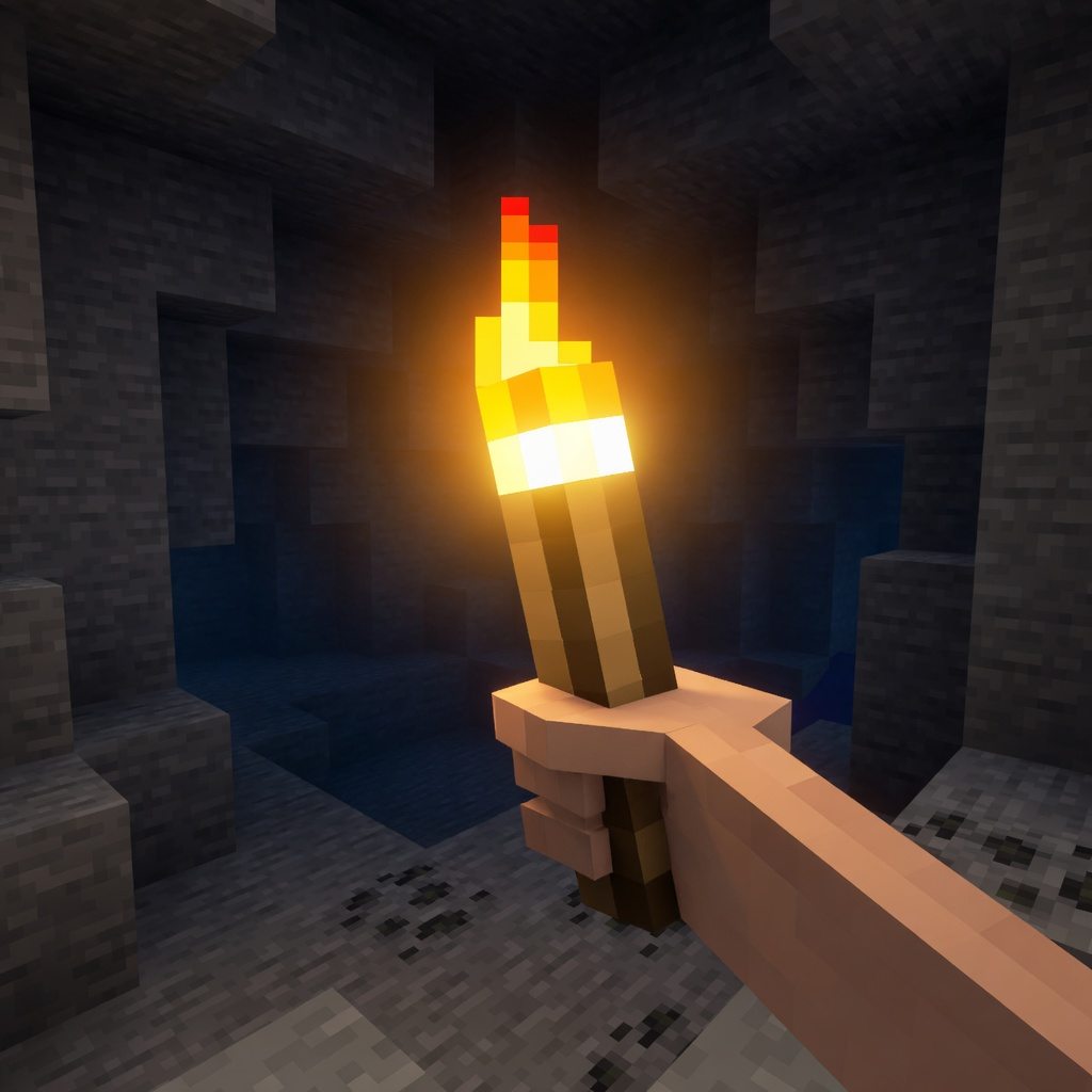 Мод Динамический свет Minecraft BE 1.21+