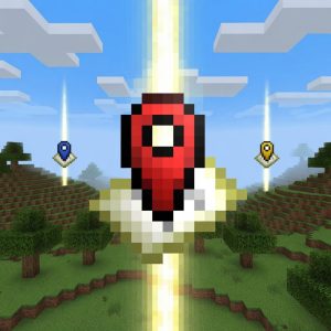 Мод Мультиплеерные waypoints Minecraft BE 1.21+
