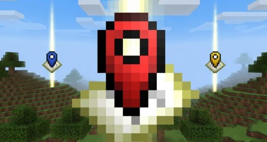 Мод Мультиплеерные waypoints Minecraft BE 1.21+