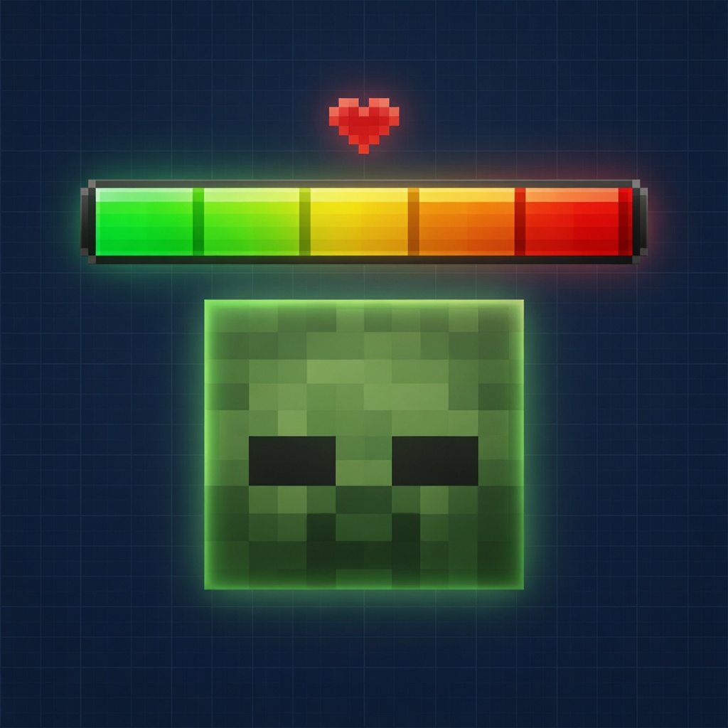 Текстуры Health Bar Indicator Minecraft BE 1.21+