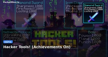 Карта Hacker Tools! (Achievements On) Minecraft PE
