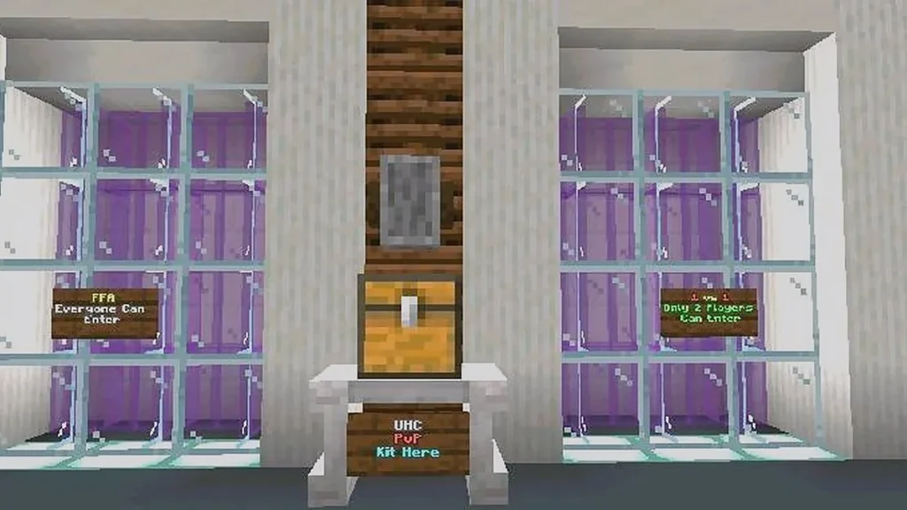 Карта Ultimate Bedrock PvP Arenas | 6 Modes, 1v1 Auto-Lock & Lag-Free API Minecraft PE
