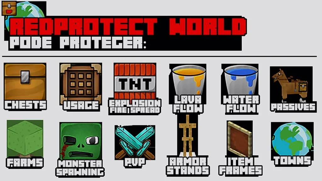 Плагин RedProtect Anti-Grief [Spigot]