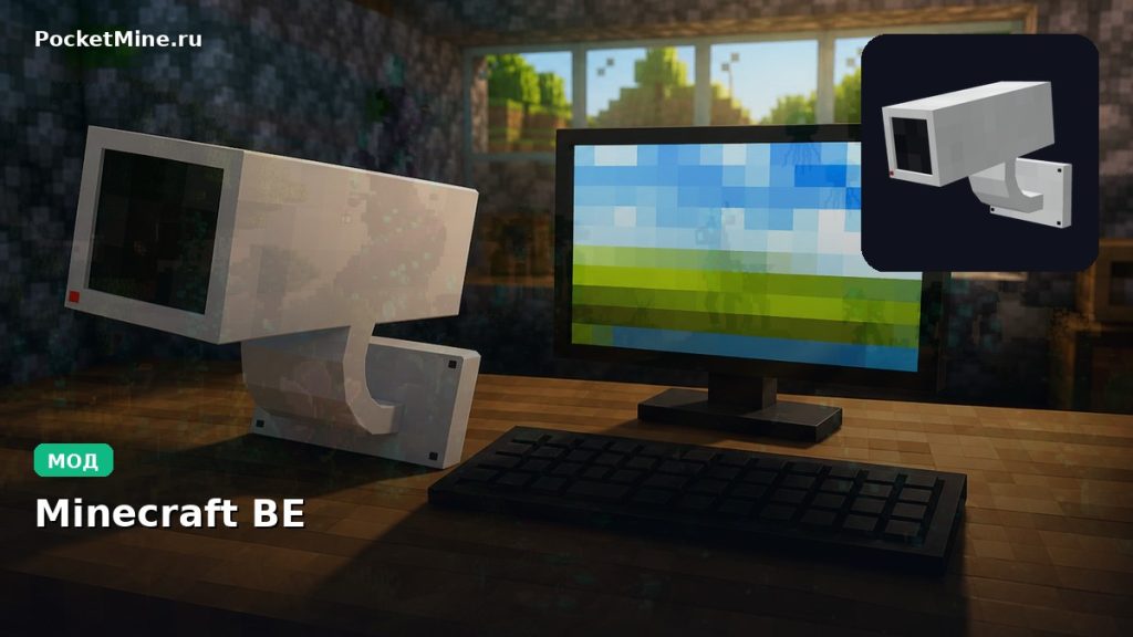 Мод Actual Security Cameras Minecraft BE
