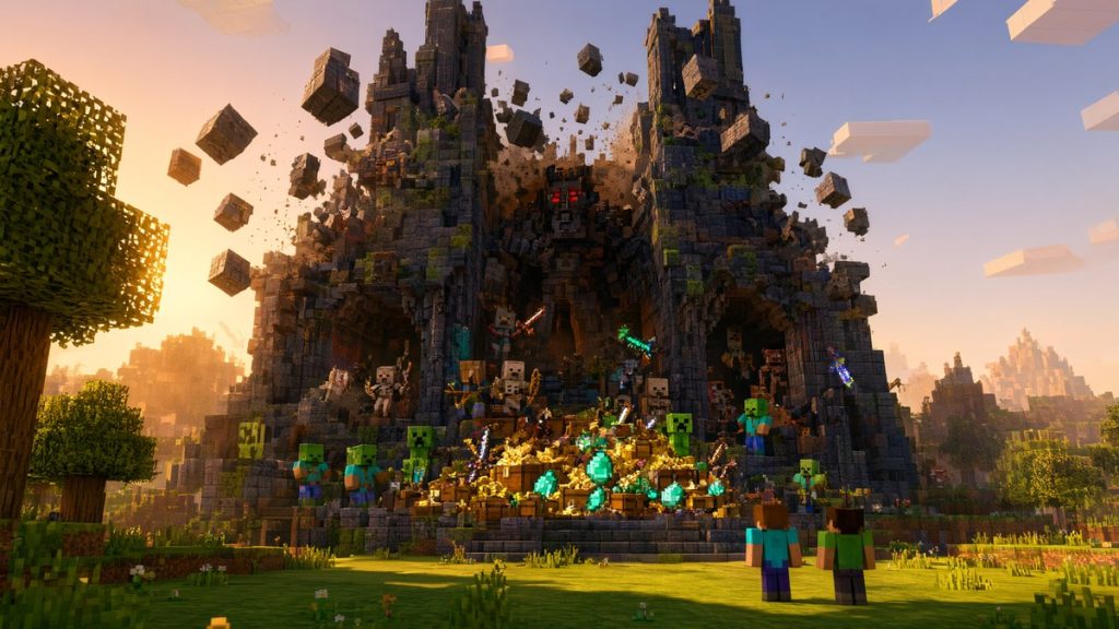 Карта Подземелья Minecraft PE