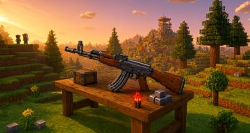 Мод Классическое оружие Minecraft BE