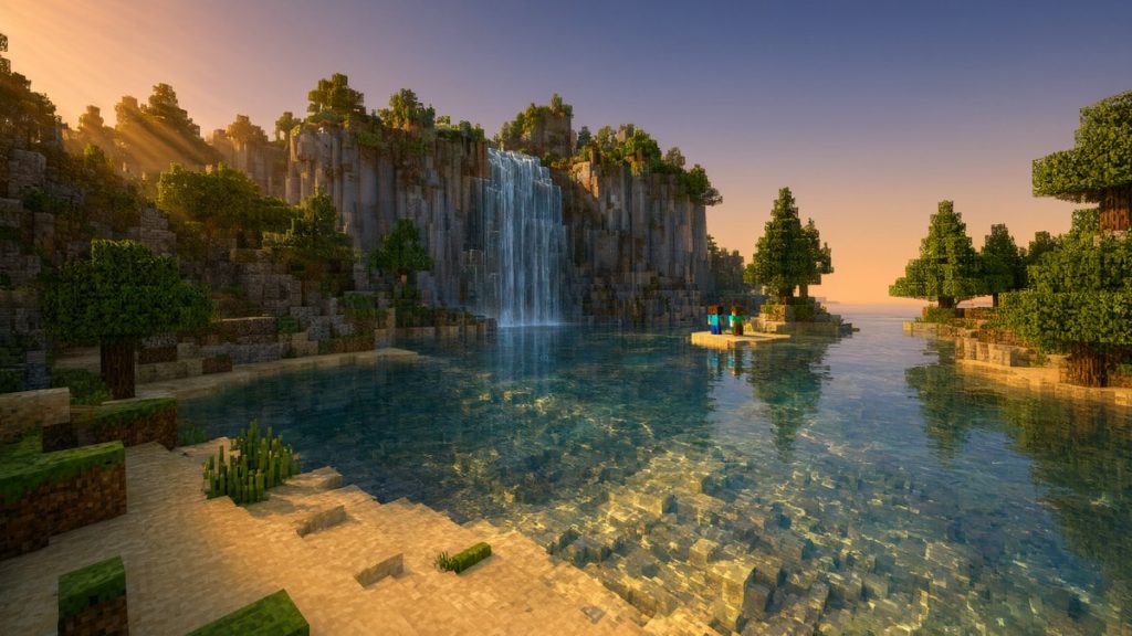 Шейдеры Чистая вода Minecraft BE