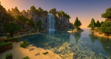 Шейдеры Чистая вода Minecraft BE