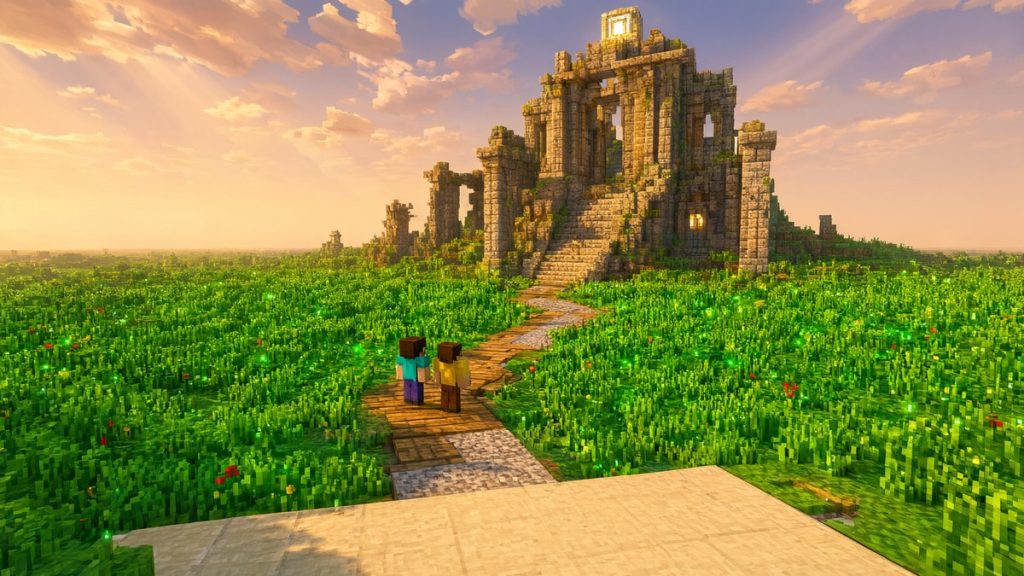 Карта Не трогай траву Minecraft PE