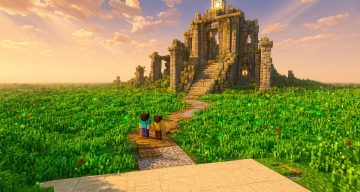 Карта Не трогай траву Minecraft PE