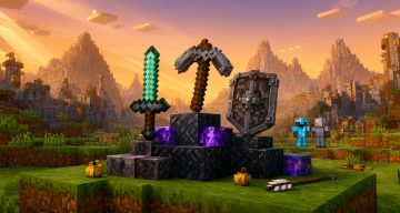 Текстуры тактических инструментов и оружия Minecraft BE