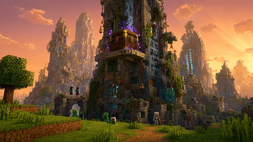 Мод Случайные руины городов Minecraft BE