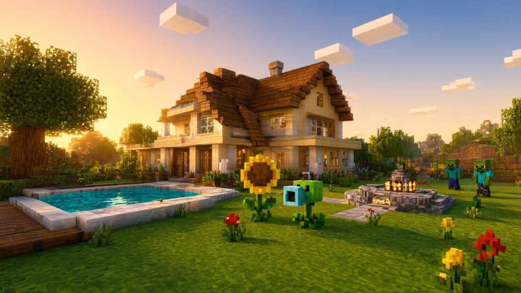 Карта RWS: Растения против зомби Minecraft PE