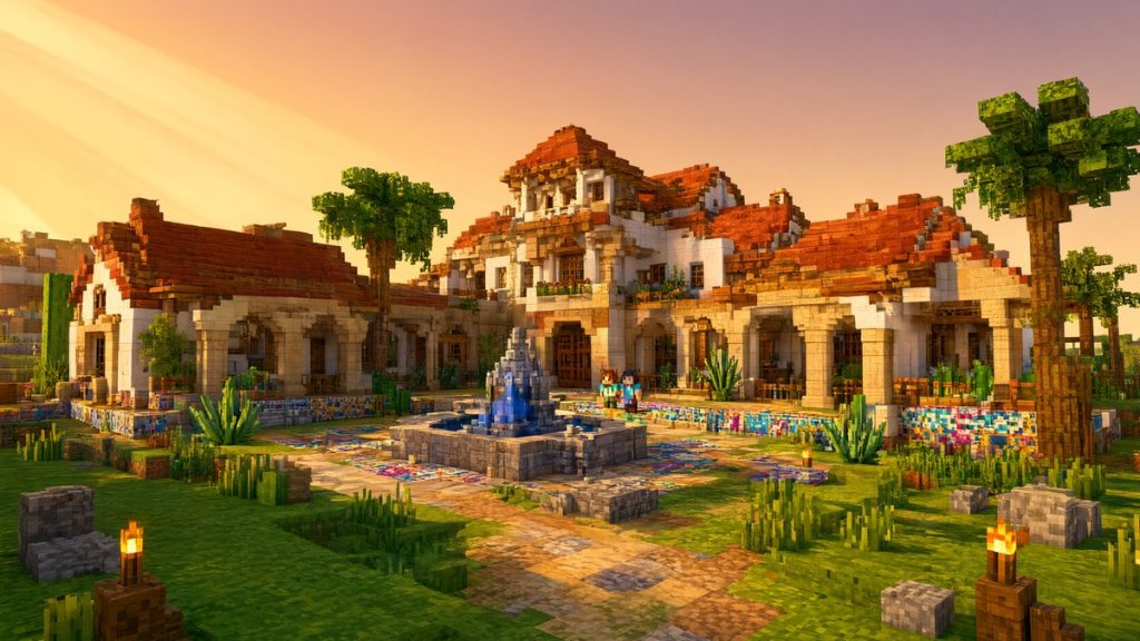Карта Мексиканский особняк Minecraft PE