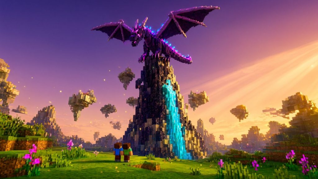 Шейдеры дракона Края Minecraft BE