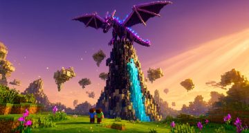 Шейдеры дракона Края Minecraft BE
