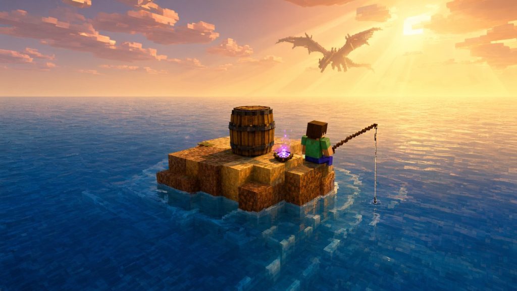 Карта Одна бочка в бескрайнем океане Minecraft PE