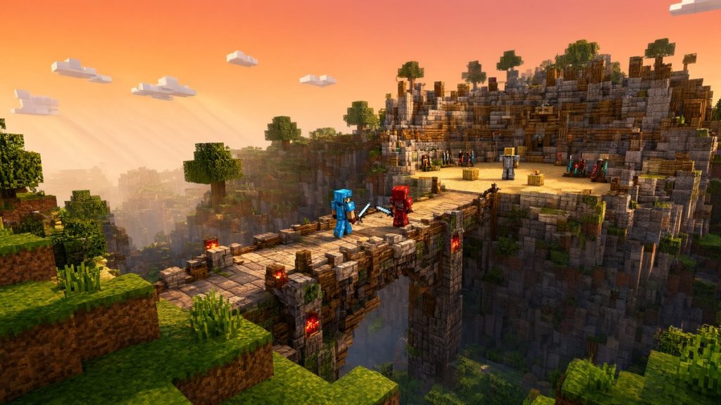 Карта Арена тренировки боёв Minecraft PE