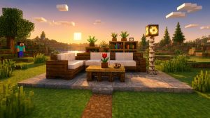Мод Мебель в ванильном стиле Minecraft BE
