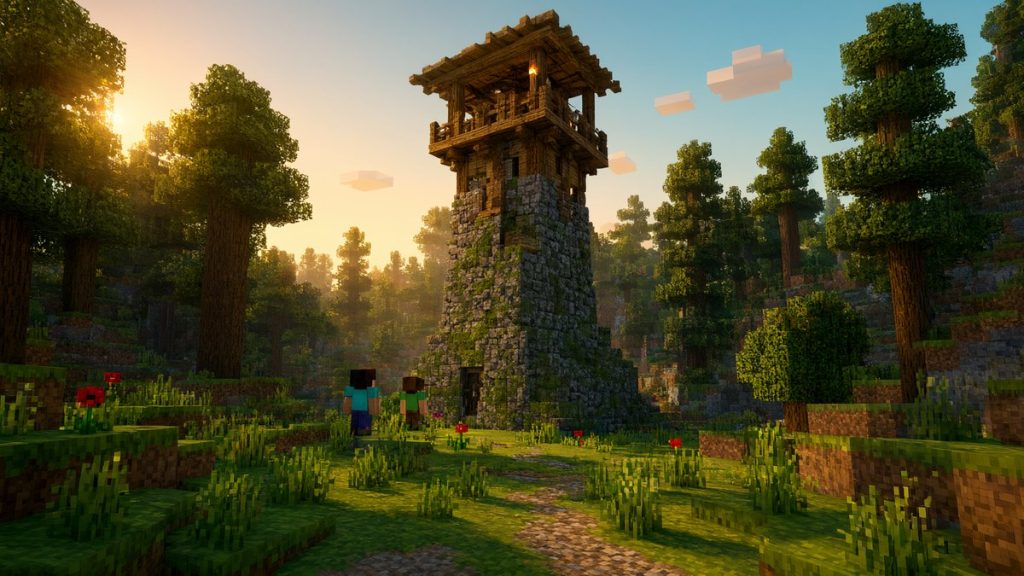 Карта Сторожевая башня Minecraft PE