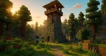 Карта Сторожевая башня Minecraft PE