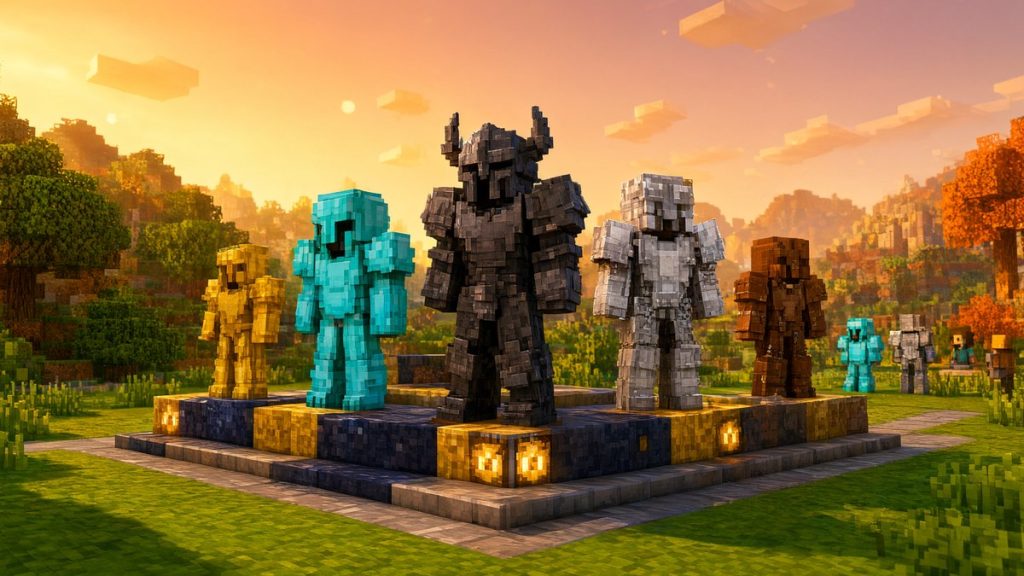 Текстуры объёмной брони Minecraft BE