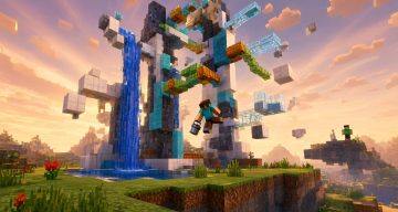 Карта Испытание паркура на спасениях Minecraft PE